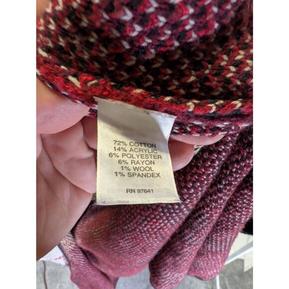 New J Jill Cardigan Sweater Multi color $149 Retail Ladies Size L ***per measure - Picture 4 of 5